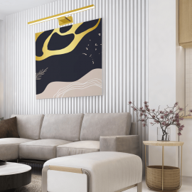 Milagro - LED Απλίκα Τοίχου Pinto 12W 50cm Χρυσό