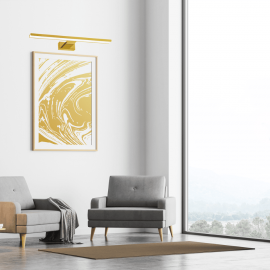 Milagro - LED Απλίκα Τοίχου Pinto 12W 50cm Χρυσό