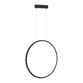 Milagro - LED Κρεμαστό Φωτιστικό Saturno IP44 28W 50cm Μαύρο