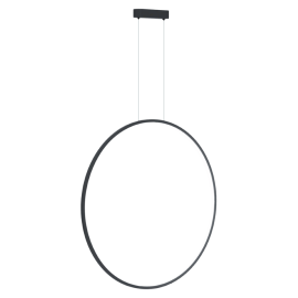 Milagro - LED Κρεμαστό Φωτιστικό Saturno IP44 46W 80cm Μαύρο