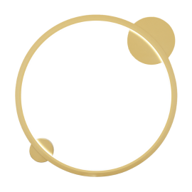 Milagro - LED Φωτιστικό Τοίχου Saturno IP44 25W 50cm Χρυσό