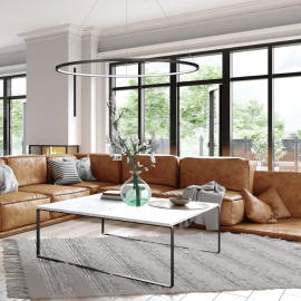 MIlagro - LED Κρεμαστό Φωτιστικό Saturno 100cm Μαύρο