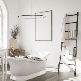 MIlagro - LED Κρεμαστό Φωτιστικό Saturno 100cm Μαύρο