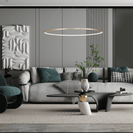 Milagro - LED Κρεμαστό Φωτιστικό Saturno 120cm Χρυσό