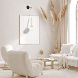 Milagro - Απλίκα Τοίχου Parma Μαύρο Μπρονζέ