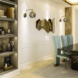 Milagro - Απλίκα Τοίχου Monte Χρυσό