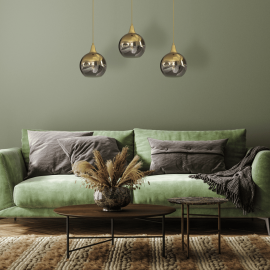 Milagro - Κρεμαστό 3φωτο Φωτιστικό Monte Χρυσό