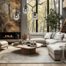 Milagro - Κρεμαστό Φωτιστικό Alias 83cm 3xE14 Μαύρο με Φυμέ Γυαλί