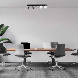 Milagro - Φωτιστικό Οροφής Ραγα Με Σποτ Και Μπάλες Sirio 64cm Μαύρο Λευκό