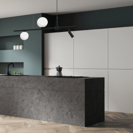 Milagro - Κρεμαστό 3φωτο Φωτιστικό Sirio 75cm Μαύρο Λευκό