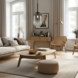 Milagro - Κρεμαστό Φωτιστικό Alias 1xE14 Ø12cm Μαύρο με Φυμέ Γυαλί