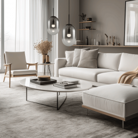 Milagro - Κρεμαστό Φωτιστικό Alias 1xE14 Ø18cm Μαύρο με Φυμέ Γυαλί