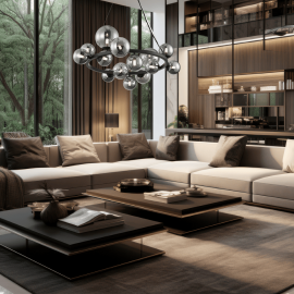 Milagro - Γυάλινο Κρεμαστό Φωτιστικό Μαύρο με Φυμέ Γυαλί Mila Στεφάνι Ø76,6cm 14xG9