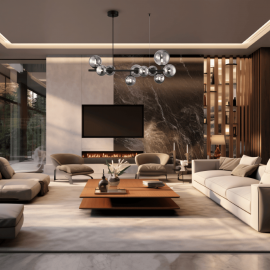 Milagro - Γυάλινο Κρεμαστό Φωτιστικό Μαύρο με Φυμέ Γυαλί Mila 80cm 10xG9