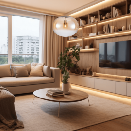 Milagro - Γυάλινο Κρεμαστό Φωτιστικό Campania Ø40cm Χρυσό Μελί