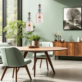 Milagro - LED Κρεμαστό Φωτιστικό Arte Χρυσό 16cm 12W Πολύχρωμο