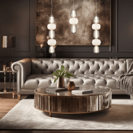 Milagro - LED Κρεμαστό Φωτιστικό Γυάλινο Caro 40W Ασημί