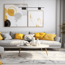 Milagro - Κρεμαστό Φωτιστικό Ράγα με Σποτ Genesis 100cm Μαύρο