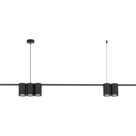 Milagro - Κρεμαστό Φωτιστικό Ράγα με Σποτ Genesis 100cm Μαύρο