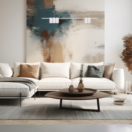 Milagro - Κρεμαστό Φωτιστικό Ράγα με Σποτ Genesis 100cm Λευκό