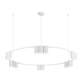 Milagro - Κρεμαστό Πολύφωτο Πολυέλαιος με Σποτ Genesis Ø100cm Λευκό