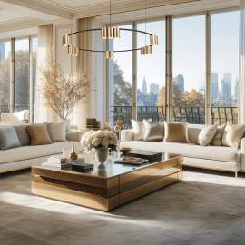 Κρεμαστό Πολύφωτο Πολυέλαιος με Σποτ Genesis Ø100cm Μαύρο με Χρυσό