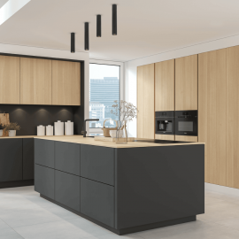 Milagro - Σποτ Οροφής Genesis 30cm Μαύρο