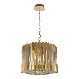 Κρεμαστό Φωτιστικό με Κρύσταλλο Ritz Gold Ø42cm