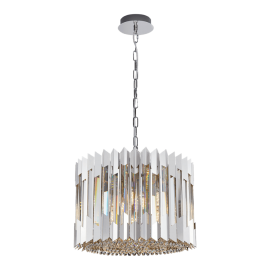 Κρεμαστό Φωτιστικό με Κρύσταλλο Ritz Chrome Ø42cm