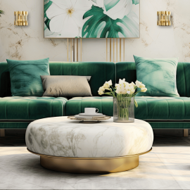 Milagro - Απλίκα Τοίχου με Κρύσταλλο Ritz με καπέλο Ø16,5cm Χρυσό