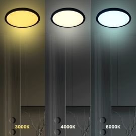 Milagro - LED Πλαφονιέρα Οροφής MAQ Ø50 40W Μαύρο