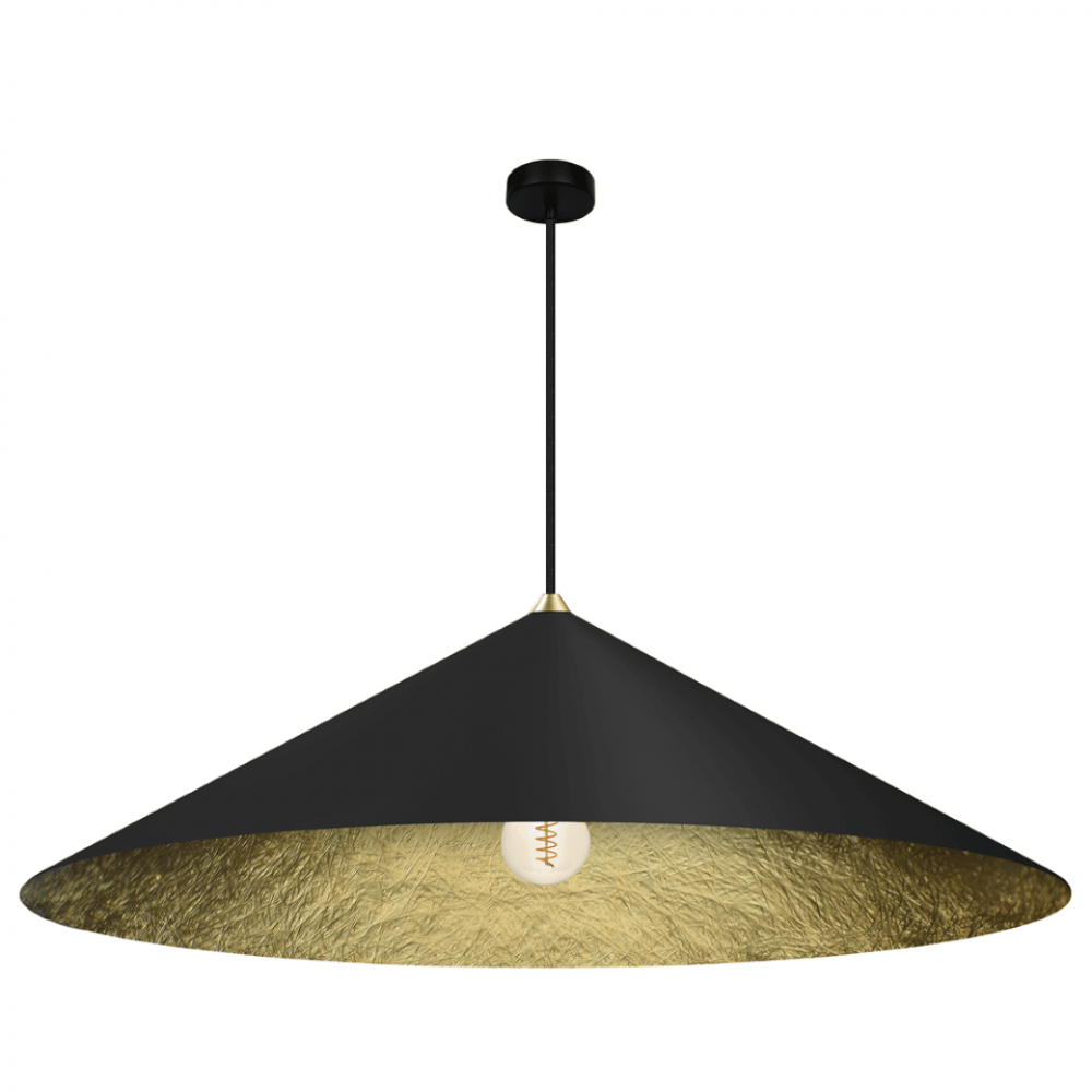 Milagro - Κρεμαστό Φωτιστικό Fuji Ø90cm Μαύρο Χρυσό