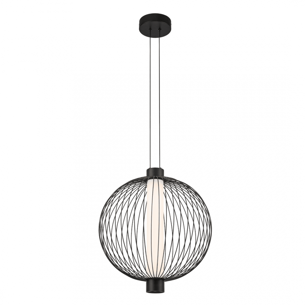 Milagro - LED Κρεμαστό Φωτιστικό Kyoto 43cm 32W Μαύρο