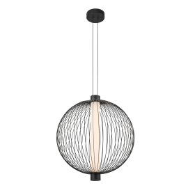 Milagro - LED Κρεμαστό Φωτιστικό Kyoto 54cm 39W Μαύρο