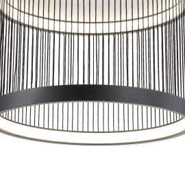 Milagro - LED Φωτιστικό Οροφής Guarda 51,2cm 43W Μαύρο