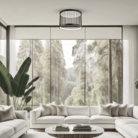 Milagro - LED Φωτιστικό Οροφής Guarda 51,2cm 43W Μαύρο