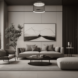 Milagro - LED Φωτιστικό Οροφής Guarda 51,2cm 43W Μαύρο