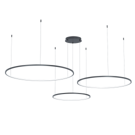 Milagro - LED Κρεμαστό Φωτιστικό Saturno Black 100W Μαύρο