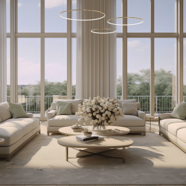 Milagro - LED Κρεμαστό Φωτιστικό Saturno Gold 100W Χρυσό