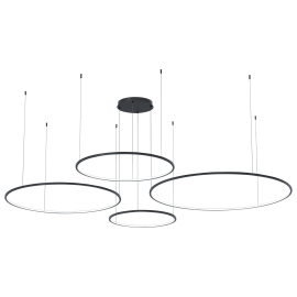 Milagro - LED Κρεμαστό Φωτιστικό Saturno Black 120W Μαύρο