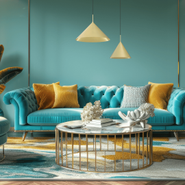 Milagro - Κρεμαστό Φωτιστικό Capital Gold Ø32cm Χρυσό με Μαύρο