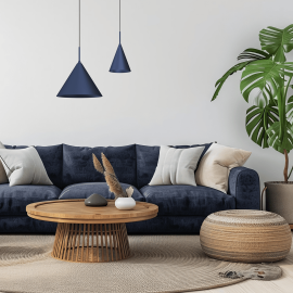 Milagro - Κρεμαστό Φωτιστικό Capital Navy Ø32cm Μπλε