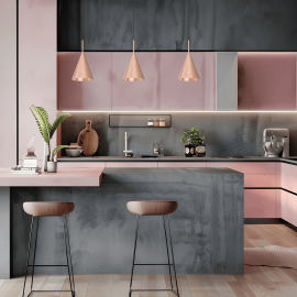 Milagro - Κρεμαστό Φωτιστικό Capital Rose Ø17cm Χάλκινο