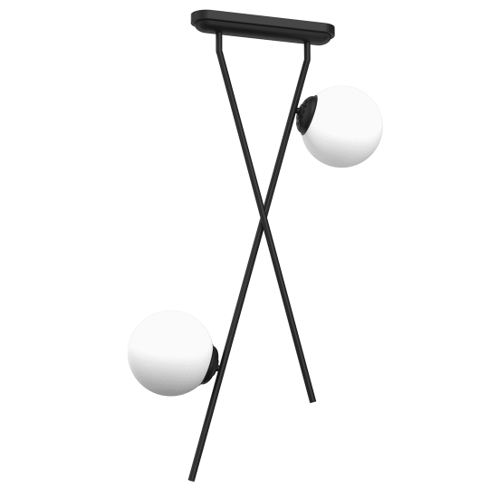 Milagro - Φωτιστικό Οροφής 2φωτο Inter Μαύρο