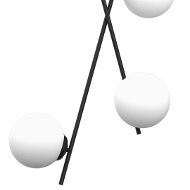 Milagro - Φωτιστικό Οροφής 4φωτο Inter Μαύρο