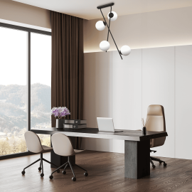 Milagro - Φωτιστικό Οροφής 4φωτο Inter Μαύρο