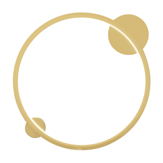 Milagro - LED Φωτιστικό Τοίχου Saturno IP44 25W 50cm Χρυσό