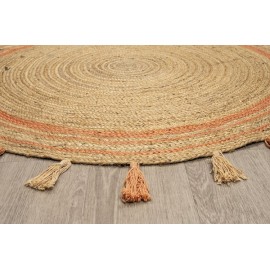 Χαλί DELHI Χειροποίητο NAT.RUST ME005 (003) - 120X120 NewPlan