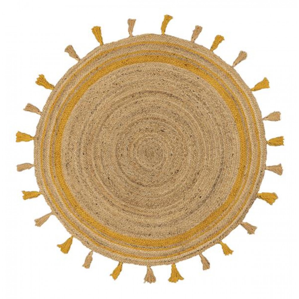 Χαλί DELHI Χειροποίητο NAT.YELLOW ME003 - 120X120 NewPlan