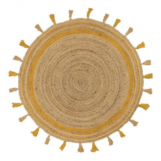 Χαλί DELHI Χειροποίητο NAT.YELLOW ME003 - 120X120 NewPlan